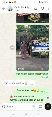 Testimonial Papan Bunga sungai andai